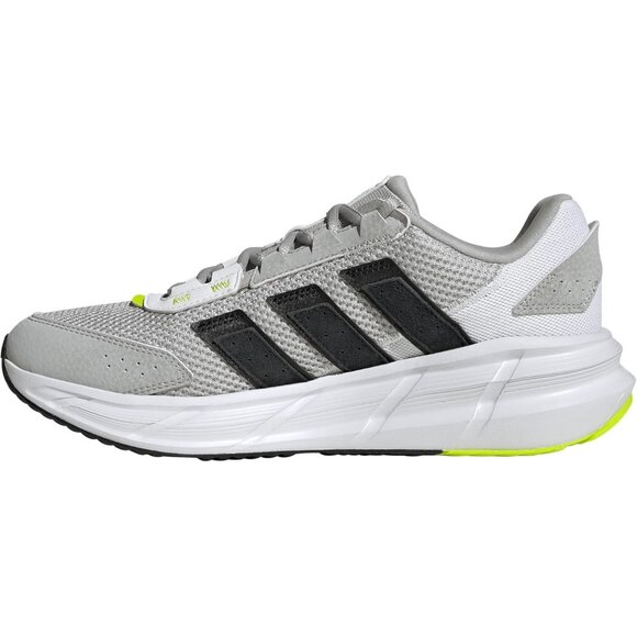 ⚡Adidas Men Grey/Black/Solar Slime Imported Rubber Lace Closure Fashion Sneaker - Picture 1 of 8